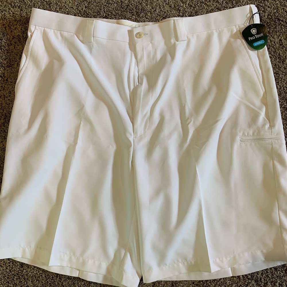 Men’s pro tour athletic shorts. White. Size 42. New without price tag.